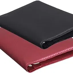 mundkar Stylish Non Leather Black & red Colour Slim Credit Debit Card Holder for Men & Women (RZ12) (COMBO-01)-picture-28