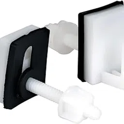 SVDK Toilet Seat Cover Hinges Pair Parry Type Clamp Box Plastic (Color-White)-picture-13