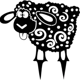 JAZZY PEARLS® Sheep Garden Stake Iron Easy to Use Gifts Yard Art for Lawn Pathway Backyard-image-81