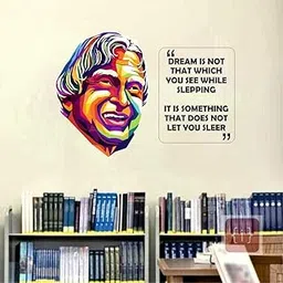 Techgifti APJ Motivational Quotes Wall Sticker For Living Room, Kids Room, Office (Size - 46CM X 66CM)-picture-26