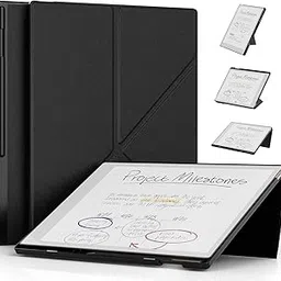 Remarkable Paper Pro Case (11.8", 2024 Released), Sanyetral Premium PU Leather Four-fold Stand Protective Cover with Pen Holder and Auto Sleep/Wake for Remarkable Paper Pro 11.8" Color Display -Black-picture-41