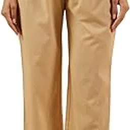 ikk kudi by seerat Women's Maternity High-Waisted Smocked Pants, Cotton Flex, Ankle Length, Relaxed Fit, Casual Wear | Pre and Post Pregnancy | Color - Beige-picture-54