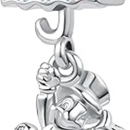 qeensekc Minnie and Mickey Christmas Sleigh Charm Mouse Bead for European Bracelet Necklace-picture-15