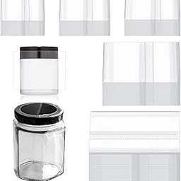 Tanstic 1250Pcs PVC Clear Perforated Shrink Band for Jars, 5 Sizes Heat Shrink Wrap Bands Shrink Seal Bands for Bottles Jars Seal (250Pcs of Each Size)-picture-17