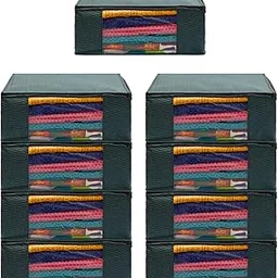 SHAPING FABRIC Garment Cover Non-Woven 90 GSM with Transparent Window & Double Metal Zipper – Pack of 9 | Dustproof Clothes Storage Bag for Sarees, Suits, Jackets, Shirts SBXLRL152493517524148526025-picture-39