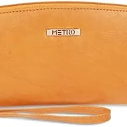 metro Yellow Faux Leather Convenient Top Zip Closure Casual Wallet for Women (95-95)-picture-24