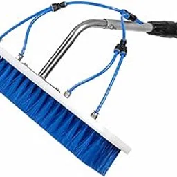 BIECOM Water Flow Solar Panel Cleaning Brush for Home and Commercial Use | Long Pole Cleaning Tool with Soft Bristles for Windows, Glass, and Rooftop Panels (6 Meter)-picture-14