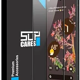 SupCares Military-Grade Gorilla Tempered Glass Screen Protector for Google Pixel 6 (6.4 Inch) With Installation Kit | Edge to Edge Coverage | Black-picture-39