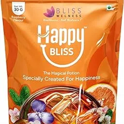 Bliss Welness Happy Bliss : Happiness, Anxiety & Stress Relief Supplement | Natural Support for Calm, Mood, Anti Nervousness & Happy Hormones | Supports Balance of Cortisol, Dopamine, Endorphin, Serotonin & Oxytocin | Magnesium, KSM 66 Ashwagandha : 10 Servings-picture-16