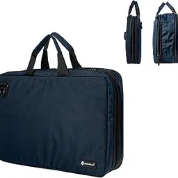 SHOPOFLUX Unisex-Adult Laptop Messenger Bag Slim & Expandable Compatible With Up To 15 15.6 16 Inch Case Bag For Handbag Multipurpose Computer Accessories Storage Bag (Blue)-picture-24