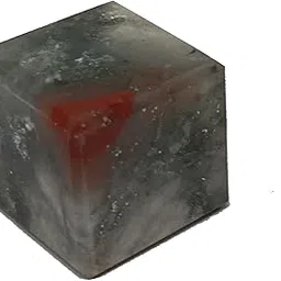 Blood African Cube, Chakra Crystal Positivity Crystal, Pocket Stone, Meditation, Reiki, Grounding Cub healing stone 15-20 MM image 1