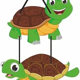 KREEPO Turtles MDF Wall Hanging Board for Wall Decor_Size(13.5inch X 12inch)_kr4-picture-16