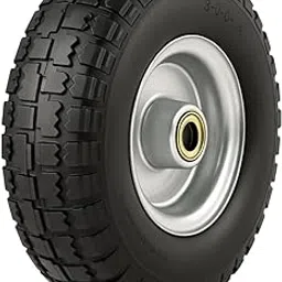 Pulse Gear 10-Inch Pneumatic Rubber Wheel – 10x3.00-4 Turf Tire with TR87 Inner Tube, Steel Rim, 16mm Ball Bearing, 98mm Hub – Durable Replacement Wheel for Hand Truck/Trolley (PACK OF 1)-image-41