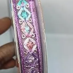 Pink Net Embroidered Fabric Lace/Pink Fabric/Borders for Sarees/Kuchu/Tassels/Kurtis/Blouse/Appearel Embellishments Lace (Pack of 1 PCS - 7 Meter)-picture-43