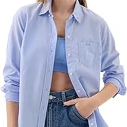 gap Women’s Fitted Full Sleeves Collared Blouse-picture-23