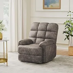 Amazon Brand - Solimo Biela Single Seater Fabric Recliner (Brown) image 1