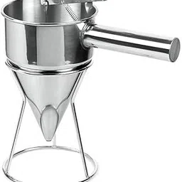 Stainless Steel Funnel Octopus Balls Tools With Handle & Rack, Pancake Batter Dispenser, Waffle Batter Dispenser, Pancake Maker Cooking Tools-picture-13