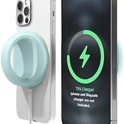 ADDGRIP® Silicone Stand Compatible with 15W Original MagSafe Charger only, Mobile Charging cum Stand Compatible with iPhone 15/14/13/12 Series, Phone holder [Magsafe Charger Not Included] (Mint Green)-picture-37