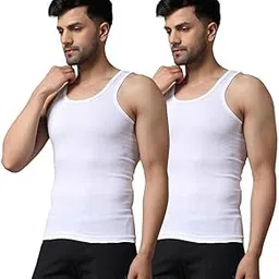 picknpay Men's Cotton Sleeveless Vest, White, Pack of 3, Sizes 75-95 cm-picture-33