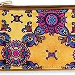 craft hues Dual Zip Wallet (Yellow)-picture-32