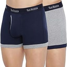 van heusen Men Trunks - 100% Combed Cotton - Pack of 2 - Anti Bacterial, Colour Fresh, Moisture Wicking-picture-0