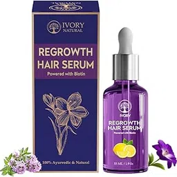 Ivory Natural Serum for Growth of hair (55ml) - Ayush Ministry Certified - Supporting New Hair Roots & Encouraging Growth of Hair | For Both Men and Women-image-44