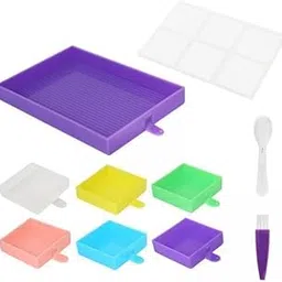 Enakshi® 2xDiamond Paintings Tray Kits Container Diamond Paintings Brush DIY Art Crafts Mix|Crafts | Needlecrafts & Yarn | Embroidery & Stitch | Hand Embroidery Kits | Stitch Kits-image-8