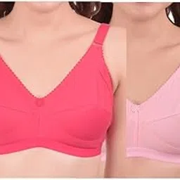 Women's Non-Padded Wirefree Seamed Bra(Pack of 2)-image-21