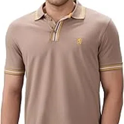 giordano Men's Cotton Solid Premium Polo T-Shirt - Slim Fit, Polo Collar, Chest Embroidered Brand Logo, Short Sleeves, Contrast Tipping | GMPLO210990-picture-27