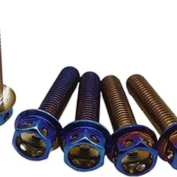 JAZZY PEARLS 5 Pieces M8 Wheel Lug Bolt Screw Fit for Vespa GTS300 Blue-image-28