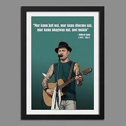 inspire TA Zubeen Garg Pride Quote Laminated Poster Framed Paintings with Matt Black Frames (9 inches x 12 inches)-picture-15