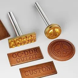 Custom Leather Stamp Personalized Embossing Stamp Logo Stamping Kit Custom Makers Mark Stamps for Leather-3 inches-picture-23