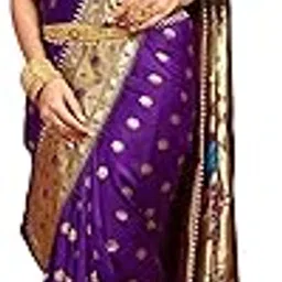 siril Women's Paithani Soft Silk Saree Kanjivaram Zari WorkWith Unstitched Blouse Piece-picture-19