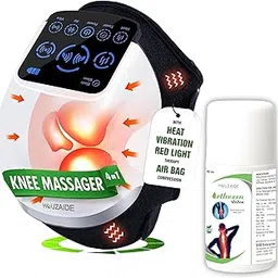 HOUZAIDE Smart Knee Massager for joint pain relief | Advance upgraded version with human hand like massage, vibration and heat therapy with Orthozen Roll-on | Rakshabandhan gift Options-picture-16