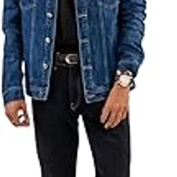eszett Men's Full Sleeve Solid Regular Fit Black Denim Jacket-picture-32