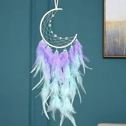 UVID Art and Craft Supplies Feather Dream Catcher (25 inch, Purple)_BZ_UVIDDREAMCATCHERMOON-picture-22
