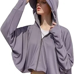 kiobrvhe Women's Sun Protective Jacket Full Zip UPF 50+ UV Sun Protection Clothing Lightweight Long Sleeve Hoodie Sun Shirt-picture-48