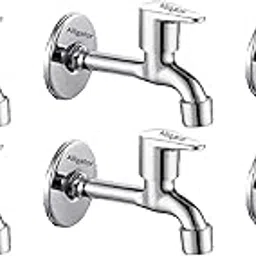 Alligator Stainless Steel Brass Furious Water Long Body Tap Foam Flow with Wall Flange - (Pack of 6)-picture-14