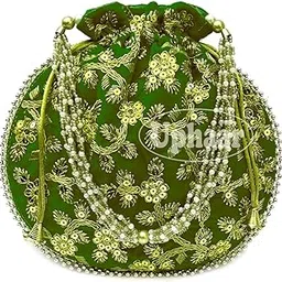 uphaar Velvet Embroidered Women's Handbag Potli Wedding party, Return Gift-picture-55
