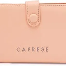 Women's Faux Leather Solid Pattern Keera Wallet (Salmon, Medium)-image-8