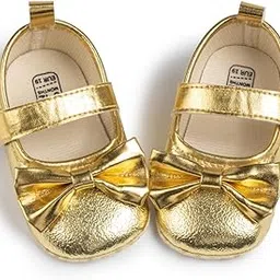 neska moda 6 to 12 Months Newborn Baby Girls Belly Shoe Fancy Anti-Slip Sandal Booties BT4147-picture-19