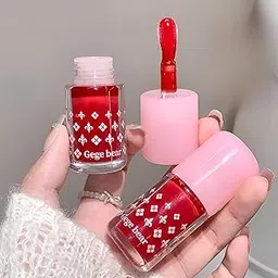 Gege Bear Clear And Moisturizing Lip Gloss | Moisturizer Lip Care Formula | Non-Sticky Glossy Finish | Lipstick Brush Applicator | Brown Shade to Light Pink Bold Red Candy Colors | Waterproof Long Lasting | Perfect Lips Glaze For Gen Z Women (Shade#04, 3.5ml)-picture-39