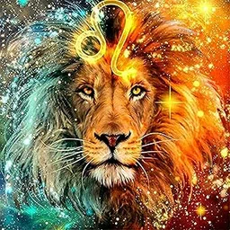 Homeitemss PAJOMA DIY 5D Diamond Painting, Stress Relief, Long Lasting, Sparkling Bead, Relaxation Activity, Living Room, Bedroom, Studio, Mindfulness, Creative Hobby (1 Pcs) (Multicolor) (Lion)-image-1
