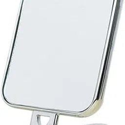 BIRMON Square Shape Hand Mirror | Decorative Portable Handheld with Small Handle Cosmetic Mirror | Double Sided Attractive Frame Magnifying Handheld Antique for Travel (Multicolor)-picture-20