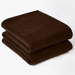 STARNSTYLE 300 TC All Season Solid/Plain Lightweight Polar Fleece Single Bed Blanket (152 x 230 cm) Brown Blanket SingleIV3-image-20