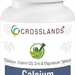 CROSSLANDS Calcium, Vitamin D3, Zinc & Magnesium Tablet Help In Joint Support, Bones Health, Energy Support for Men & Women (PACK OF 1) 30 TABLETS-picture-35