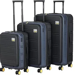 urban jungle by Safari Hold-All Premium Top-Open Trolley Bag Set of 3, Cabin, Medium & Large Luggage, Hardside Polycarbonate Suitcase with 8 Silent Wheels and TSA Lock (Navy)-picture-10