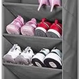 Dhadh Large Fabric Over The Door Shoe Organizer with Deep Pockets Hanging Shoe Rack Storage for Home-picture-22