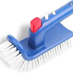 Helix Swimming Pool Step & Corner Brush,180 Degree Rotation Handle Scrub Brush,for Above Ground & Inground Swimming Pools, Spas & Hot Tubs, Fine Bristles-picture-27