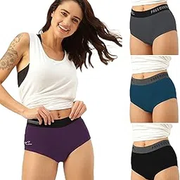 freecultr Women's Underwear Antibacterial Micromodal Airsoft | Boxer Briefs | No-Itch, No-Chafing, Sweat-Proof & Ultra-Soft Fabric for Everyday Wear (Pack of 4)-picture-54